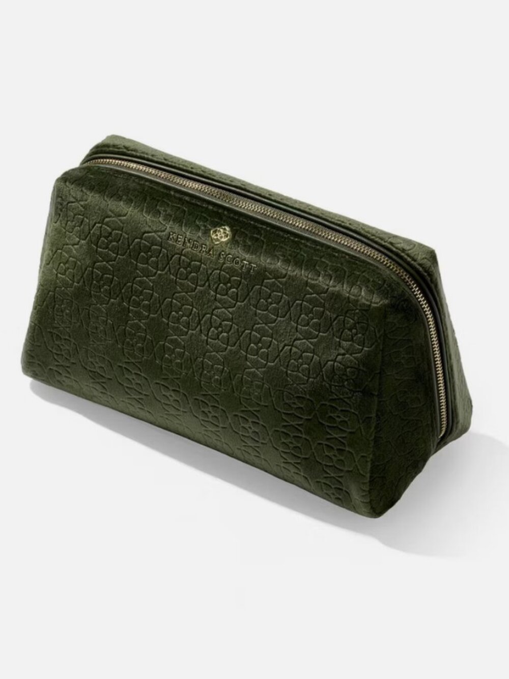 Kendra Scott Large Filigree Cosmetic Case - Green